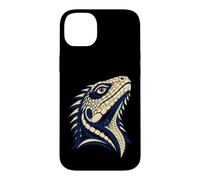 Custodia per iPhone 14 Plus Colorful Bearded Dragon Face Reptile Animal Lover