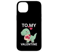 Custodia per iPhone 14 Plus Cool Little Dino con Lover Letter Gift To My Valentine Day