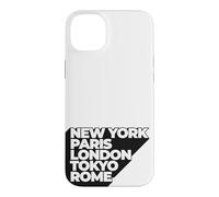 Custodia per iPhone 14 Plus Cool New York Paris London Tokyo Rome Illustration Graphic