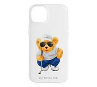 Custodia per iPhone 14 Plus Cool Wild Teddy Bear Playing Golf Style Illustration Graphic