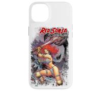 Custodia per iPhone 14 Plus Copertina a fumetti Red Sonja Jim Lee She-Devil Sword Queen Warrior
