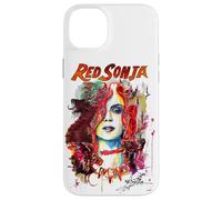 Custodia per iPhone 14 Plus Copertina a fumetti rossa di Sonja Matt Brooks Warrior Woman Pop Art Fine