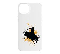 Custodia per iPhone 14 Plus Coraggioso Bull Rider in Azione Rodeo