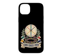 Custodia per iPhone 14 Plus CORD CROSS CREW Kumihimo Disco Intreccio Bobine