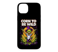 Custodia per iPhone 14 Plus Corn To Be Wild Halloween Scarecrow Illustration Graphic