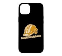 Custodia per iPhone 14 Plus Costruire con fede come fondazione Christian Builder