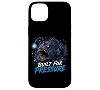 Custodia per iPhone 14 Plus Costruito per la pressione pescatore Pesce Deep Sea Graphic