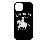 Custodia per iPhone 14 Plus Cowboy Up Design per i fan dei Rodeo e gli amanti del western