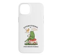 Custodia per iPhone 14 Plus Cozy Cottagecore Coffee Frog Art