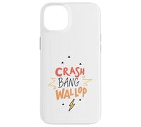 Custodia per iPhone 14 Plus Crash Bang Wallop Lightning Laugh Logo Stampa Frase