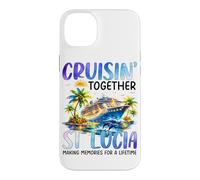 Custodia per iPhone 14 Plus Crociera Insieme St Lucia Nave Dolphin Vacanza
