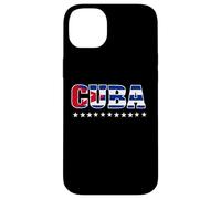 Custodia per iPhone 14 Plus Cuban Flag Cuba Miami Spanish Cuban Roots T-Shirt