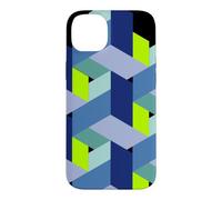 Custodia per iPhone 14 Plus cubo matematica 3D magia nerd illusione