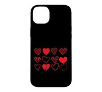 Custodia per iPhone 14 Plus Cuori Set Dodici Variazioni