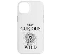 Custodia per iPhone 14 Plus Curious Stay Wild Question Mark Scribble Inspirational Love