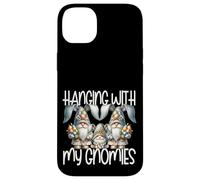 Custodia per iPhone 14 Plus Cute Bunny Gnome Easter Fun Graphic Hanging With My Gnomies