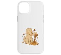 Custodia per iPhone 14 Plus Cute Dog Coffee Lover Funny Caffeine Design