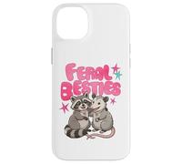 Custodia per iPhone 14 Plus Cute Feral Besties Raccoon Opossum Art