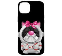 Custodia per iPhone 14 Plus Cute Gnome Cat Mom Graphic For Women Space Astronaut Cat