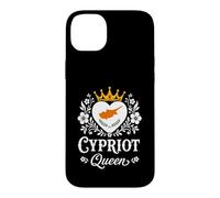 Custodia per iPhone 14 Plus Cypriot Queen Cyprus Flag Proud Cypriot Woman