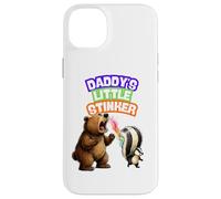 Custodia per iPhone 14 Plus Daddys Little Stinker Bear Skunk Puzza campeggio nei boschi