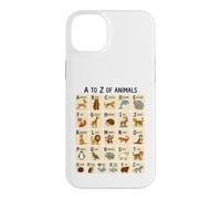 Custodia per iPhone 14 Plus Dalla A alla Z per imparare l'alfabeto degli animali per bambini e amanti degli animali