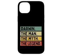 Custodia per iPhone 14 Plus Darwin The Man The Myth The Legend Citazione personalizzata divertente