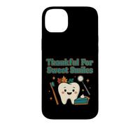 Custodia per iPhone 14 Plus Dentista del Ringraziamento - Grato per dolci sorrisi