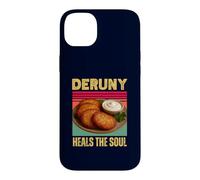 Custodia per iPhone 14 Plus Deruny guarisce l'anima divertente frittella di patate ucraino cibo