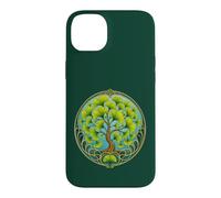 Custodia per iPhone 14 Plus Design botanico con albero di ginkgo biloba in stile Liberty