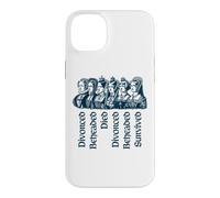 Custodia per iPhone 14 Plus Destini delle sei mogli di Enrico VIII Navy Print