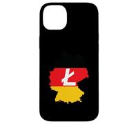 Custodia per iPhone 14 Plus Deutschland Litecoin German Flag Cryptocurrency Litecoin LTC