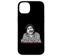 Custodia per iPhone 14 Plus Diego Maradona Vintage Sigaro Retro Calcio Icona