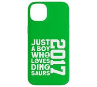 Custodia per iPhone 14 Plus DINO 2017 JUST A BOY WHO LOVES DINOSAURIER 9 Compleanno