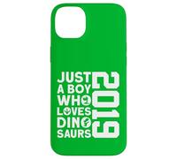 Custodia per iPhone 14 Plus DINO 2019 JUST A BOY WHO LOVES DINOSAURIER 7 Compleanno
