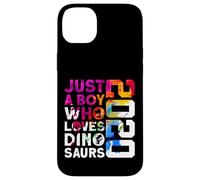 Custodia per iPhone 14 Plus DINO 2020 JUST A BOY WHO LOVES DINOSAURIER 6 Compleanno