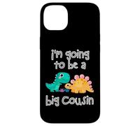 Custodia per iPhone 14 Plus Dinosaur Lovers I'm Going To Be A Big Cousin Crew Ragazze Ragazzi