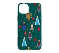 Custodia per iPhone 14 Plus Disney Frozen Holiday Nutcrackers Scandinavian Christmas