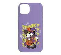 Custodia per iPhone 14 Plus Disney Halloween Minnie Mouse Witch Groovy Wavy Spooky