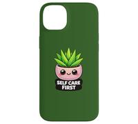 Custodia per iPhone 14 Plus Divertente amante delle piante Kawaii con aloe vera per la cura di sé