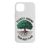 Custodia per iPhone 14 Plus Divertente arboricoltore amante degli alberi giudicare silenziosamente il tuo talento radicale