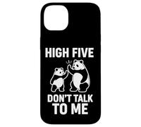 Custodia per iPhone 14 Plus Divertente design con panda High Five Don't Talk To Me