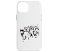 Custodia per iPhone 14 Plus Divertente Gatto Gang Thugs Minimalista Disegnato A Mano Sketch Art