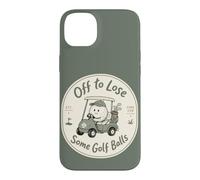 Custodia per iPhone 14 Plus Divertente golf cart golfista Fore Fun alcune palline da golf
