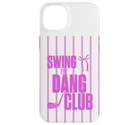 Custodia per iPhone 14 Plus Divertente Golf Swing the Dang Club Rosa Golf Mom