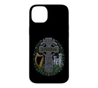 Custodia per iPhone 14 Plus Divertente Irlanda Celtic Cross National Pride Detto