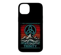 Custodia per iPhone 14 Plus Divertente nodo Trinity per gli amanti della natura mistica
