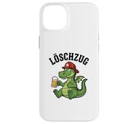 Custodia per iPhone 14 Plus Divertente Pompiere Drago Amante della birra autopompa