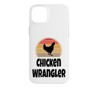 Custodia per iPhone 14 Plus Divertente retrò pollo Wrangler agricoltore agricoltura regalo camicia umorismo