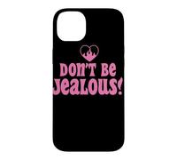 Custodia per iPhone 14 Plus Don't Be Jealous Retro Pink Citazione Grafica